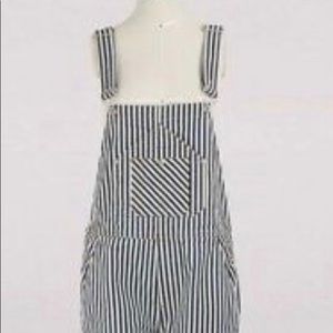 Rag and bone striped overalls